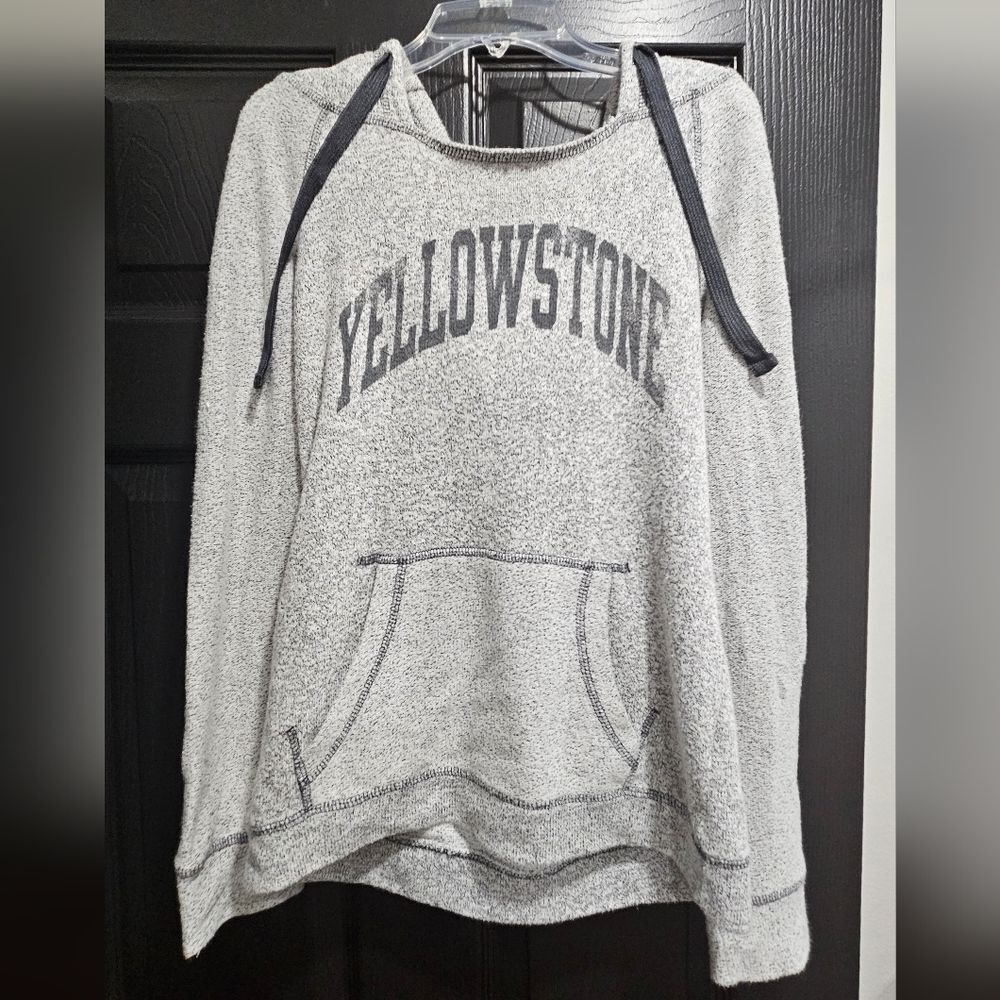 Yellowstone Women's Gray Cozy Pullover Hoodie